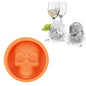 Küchen-Eisbox, lebensmittelechtes Silikon, Totenkopf-Eisgitter, kreative Whisky-Eiskugel-Eisform, Katzenpfotenform (rot), Totenkopfform (blau), Totenkopfform (grün), Totenkopfform (orange)