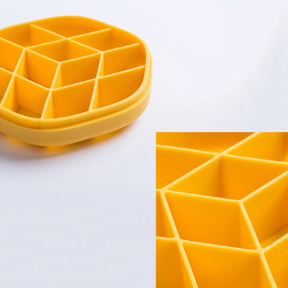 DIY Kreative sechseckige Eiswürfelform-Aufbewahrungsbox. DIY Selbstgemachte Eiswürfelschale, sechseckig (weiß), sechseckig (rot blau).
