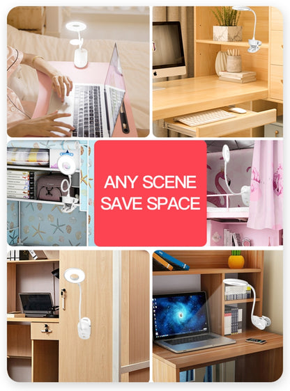 YAGE YG-8102 2W 18LEDs Touch-Schalter 3-Stufen-Dimm-Clip Schreibtischlampe Augenschutz LED-Licht