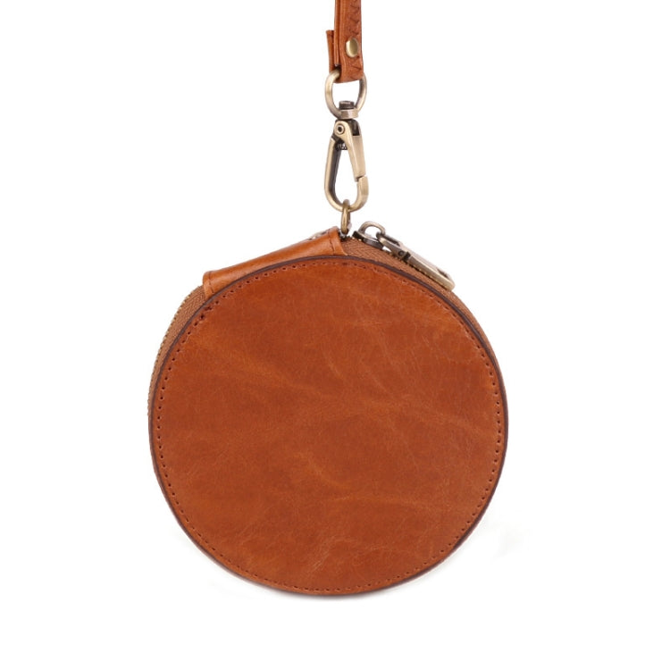 K058 Retro Cute Round Coin Storage Bag Casual Clutch