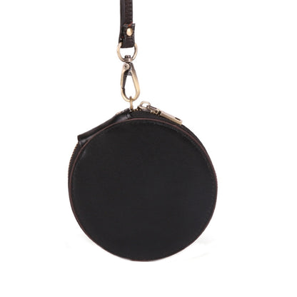 K058 Retro Cute Round Coin Storage Bag Casual Clutch