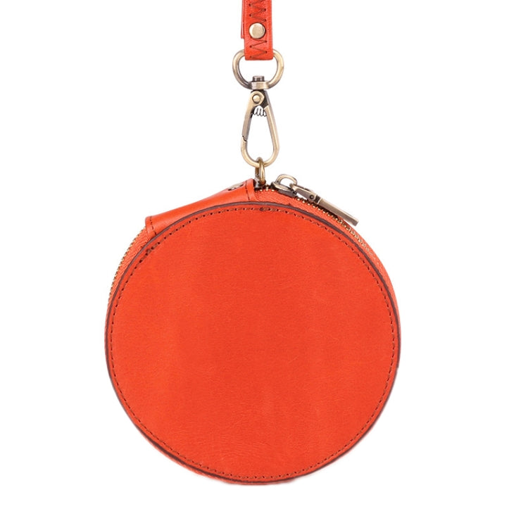 K058 Retro Cute Round Coin Storage Bag Casual Clutch