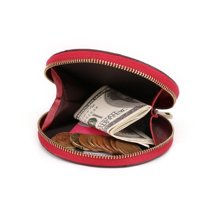 K058 Retro Cute Round Coin Storage Bag Casual Clutch