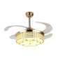 Invisible Crystal Fan LED Chandelier Home Living Room Bedroom Variable Frequency Ceiling Fan Light with Remote Control, 42 inch 115 Three Colors 36W, 42 inch 116 Three Colors 36W, 42 inch 114 Three Colors 36W, 42 inch 112 Three Colors 36W              ...