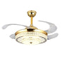 Invisible Crystal Fan LED Chandelier Home Living Room Bedroom Variable Frequency Ceiling Fan Light with Remote Control, 42 inch 115 Three Colors 36W, 42 inch 116 Three Colors 36W, 42 inch 114 Three Colors 36W, 42 inch 112 Three Colors 36W              ...