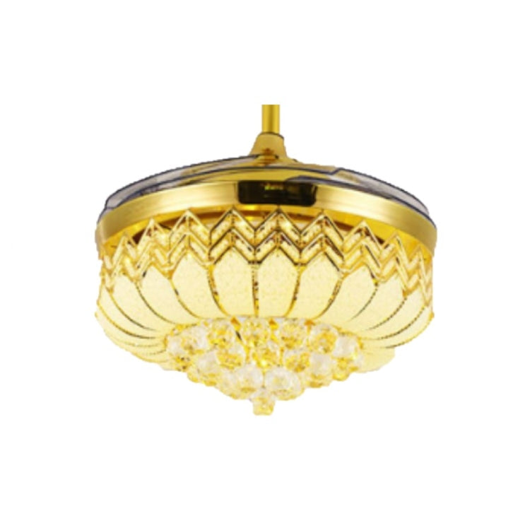 Invisible Crystal Fan LED Chandelier Home Living Room Bedroom Variable Frequency Ceiling Fan Light with Remote Control, 42 inch 115 Three Colors 36W, 42 inch 116 Three Colors 36W, 42 inch 114 Three Colors 36W, 42 inch 112 Three Colors 36W              ...