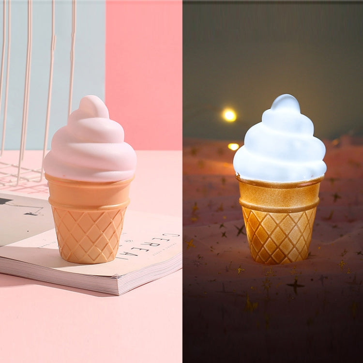 3 PCS Cartoon Eis Nachtlicht Kinderzimmer LED-Licht, Blau, Weiß, Rosa
