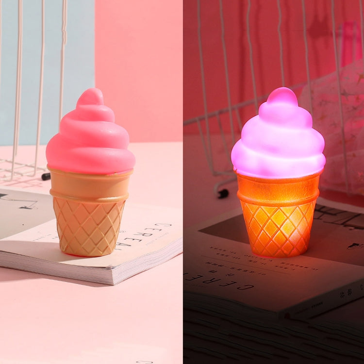 3 PCS Cartoon Eis Nachtlicht Kinderzimmer LED-Licht, Blau, Weiß, Rosa