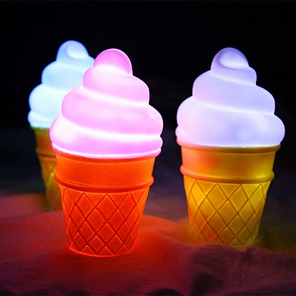 3 PCS Cartoon Eis Nachtlicht Kinderzimmer LED-Licht, Blau, Weiß, Rosa