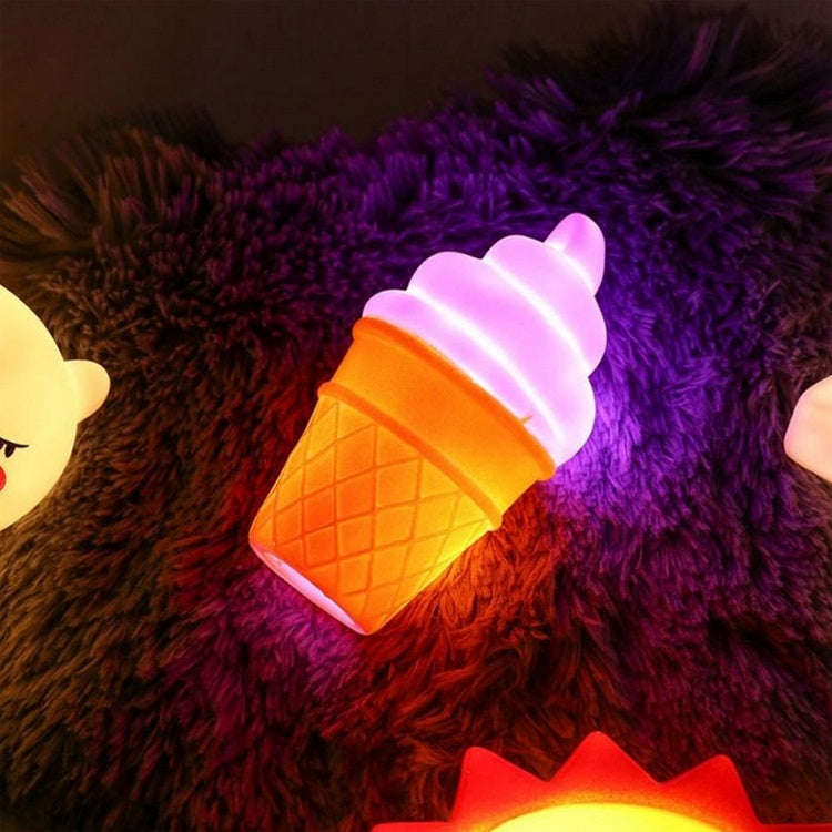 3 PCS Cartoon Eis Nachtlicht Kinderzimmer LED-Licht, Blau, Weiß, Rosa