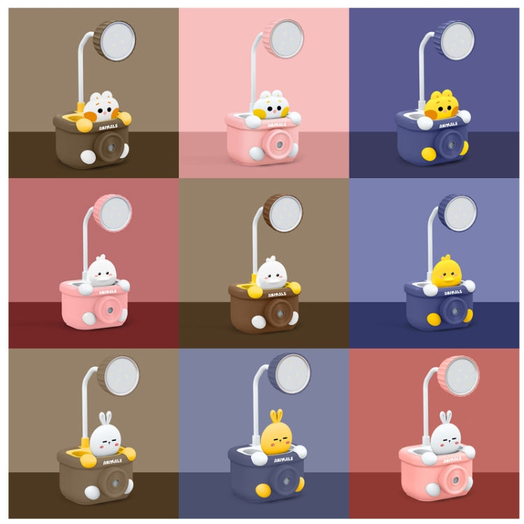 LED Mini Desk Lamp Student Dormitory With Pen Holder Sharpen Pen Desk Lamp USB Night Light, 101 Walnut Brown, 101 Quiet Blue, 101 Cherry Pink, 102 Walnut Brown, 102 Quiet Blue, 102 Cherry Pink, 103 Walnut Brown, 103 Quiet Blue, 103 Cherry Pink