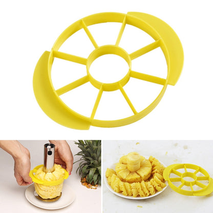 2 PCS Stainless Steel Pineapple Peeler Slicers Fruit Cutter Kitchen Tools, Pineapple Corer Slicer (Black handle), Pineapple Corer Slicer (Yellow handle)
