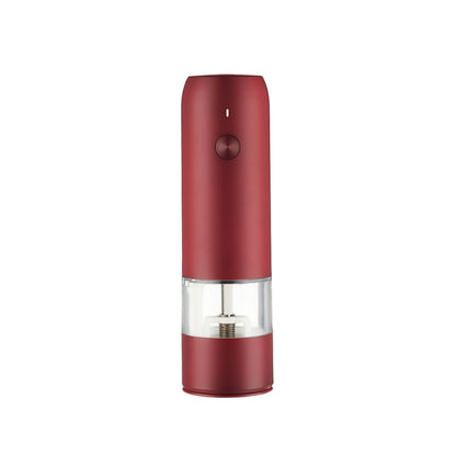 BY800 Electric Black Pepper Grinder Charge-Type Pepper Sea Salt Seasoning Grinder, Black, White, Agate Red, Emerald