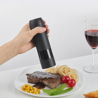 BY800 Electric Black Pepper Grinder Charge-Type Pepper Sea Salt Seasoning Grinder, Black, White, Agate Red, Emerald