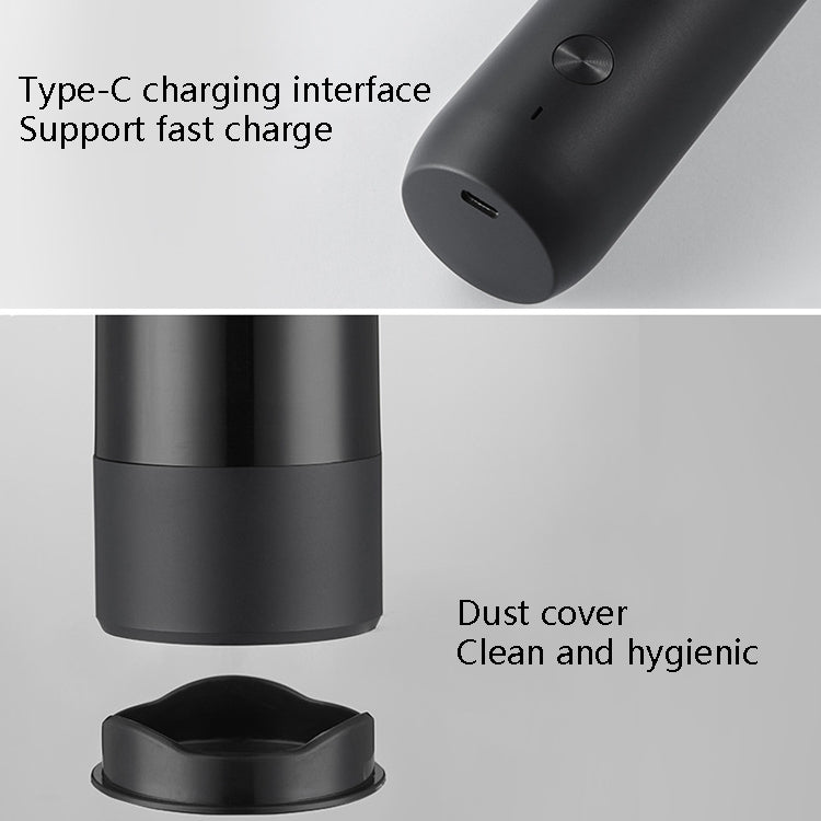 BY800 Electric Black Pepper Grinder Charge-Type Pepper Sea Salt Seasoning Grinder, Black, White, Agate Red, Emerald