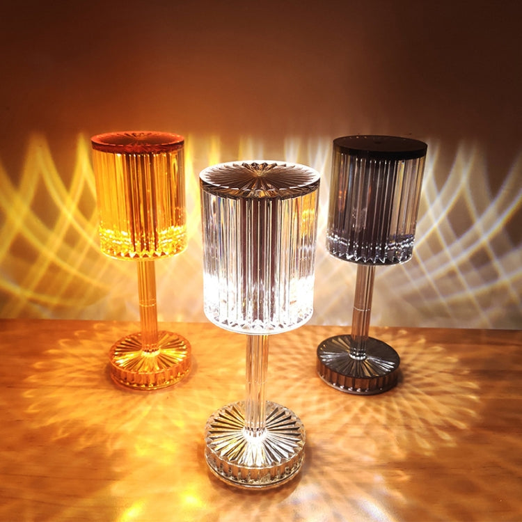 Tischlampe mit Touch-Diamantkristall und USB-Aufladung, Aufladen über USB (RGB mit Fernbedienung, 16 Farben)