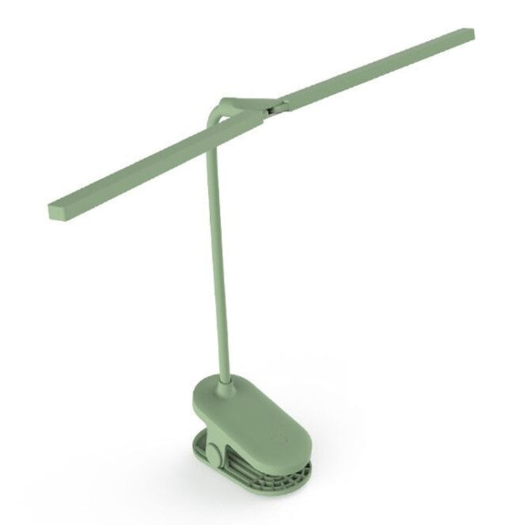 TD5 Doppellampenkopf USB-Desktop-Clip-Tischlampe, Stil:, Wiederaufladbare Version (Pink), Wiederaufladbare Version (Grün), Plug-in-Version (Schwarz)