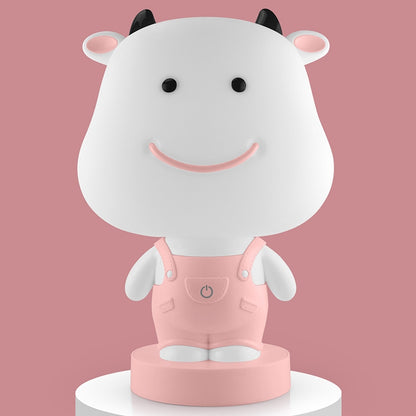 3W Cartoon Crown Pet USB Touch Control Nachtlicht, Kaninchen Pink, Kaninchen Grau, Kaninchen Hellblau, Bär Pink, Bär Grau, Bär Kaffee, Kuh Pink, Kuh Kaffee, Kuh Grün, Tiger Pink, Tiger Kaffee, Tiger Grün