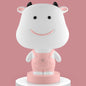 3W Cartoon Crown Pet USB Touch Control Nachtlicht, Kaninchen Pink, Kaninchen Grau, Kaninchen Hellblau, Bär Pink, Bär Grau, Bär Kaffee, Kuh Pink, Kuh Kaffee, Kuh Grün, Tiger Pink, Tiger Kaffee, Tiger Grün