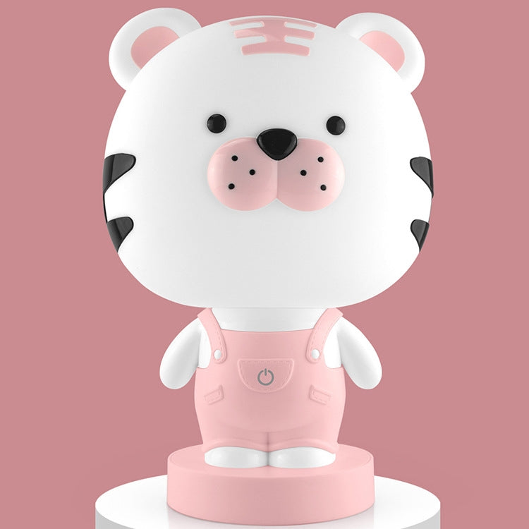 3W Cartoon Crown Pet USB Touch Control Nachtlicht, Kaninchen Pink, Kaninchen Grau, Kaninchen Hellblau, Bär Pink, Bär Grau, Bär Kaffee, Kuh Pink, Kuh Kaffee, Kuh Grün, Tiger Pink, Tiger Kaffee, Tiger Grün