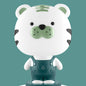 3W Cartoon Crown Pet USB Touch Control Nachtlicht, Kaninchen Pink, Kaninchen Grau, Kaninchen Hellblau, Bär Pink, Bär Grau, Bär Kaffee, Kuh Pink, Kuh Kaffee, Kuh Grün, Tiger Pink, Tiger Kaffee, Tiger Grün