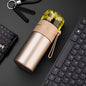 739 316 Edelstahl Teeglas Thermosbecher, Weiß, Schwarz, Gold