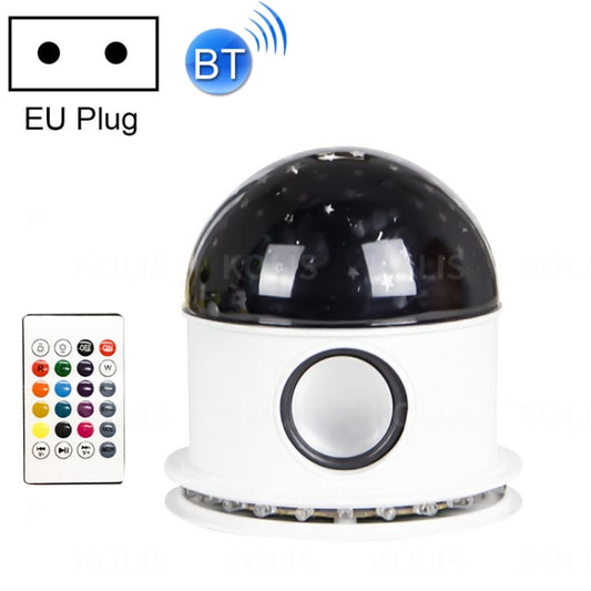 Bluetooth Music Starry Sky LED Projection Lamp, Spec:, Remote Control-EU Plug