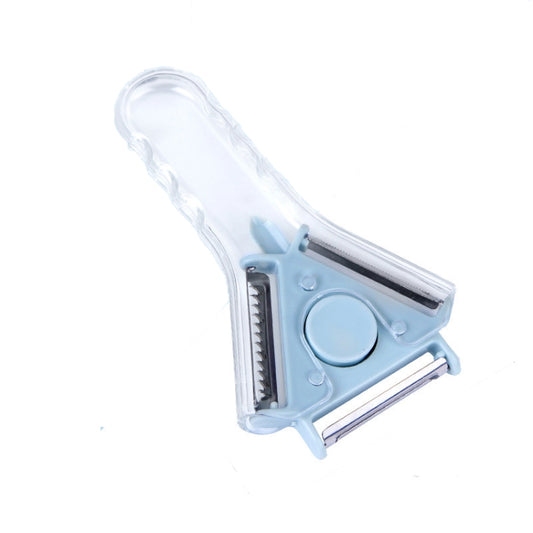 2 PCS 3 in 1 Schäler Gemüse und Obst Schäler, Rosa, Grün, Blau