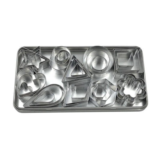 Keksform aus Edelstahl, 30 Stück/Set, 27 Stück/Set