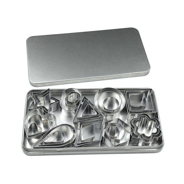 Keksform aus Edelstahl, 30 Stück/Set, 27 Stück/Set