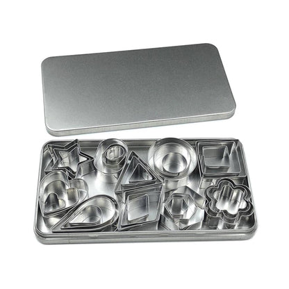 Keksform aus Edelstahl, 30 Stück/Set, 27 Stück/Set