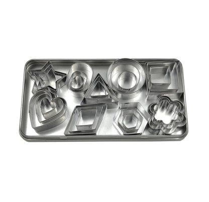 Keksform aus Edelstahl, 30 Stück/Set, 27 Stück/Set