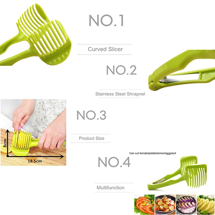 Handheld Creative Kitchen Obst- und Gemüseschneider Zitronenschneider Multifunktions-Küchenwerkzeug, Zitronenschneider