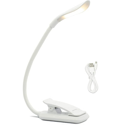 8027D-2 7 Perlen LED Augenschutz Leseklappbuch Clip Licht, Weiß, Schwarz