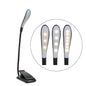 8027D-2 7 Perlen LED Augenschutz Leseklappbuch Clip Licht, Weiß, Schwarz