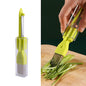 Home Kitchen Multifunktionaler Frühlingszwiebelschäler, Grün, Gelb, Orange