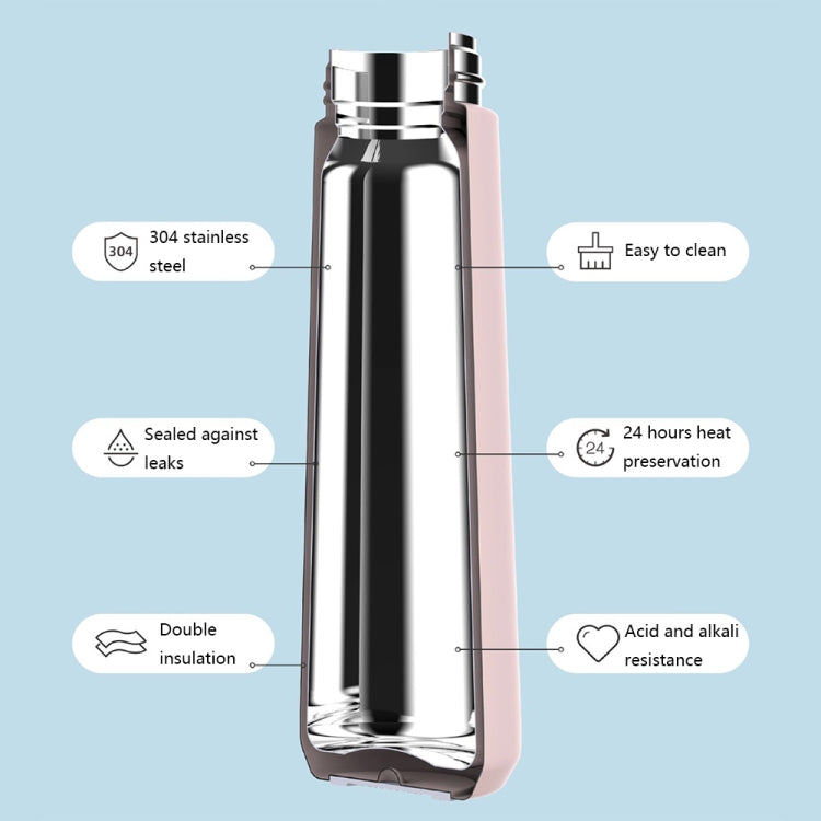Saylee 304 Edelstahl-Thermosbecher, tragbar, 350 ml, 420 ml
