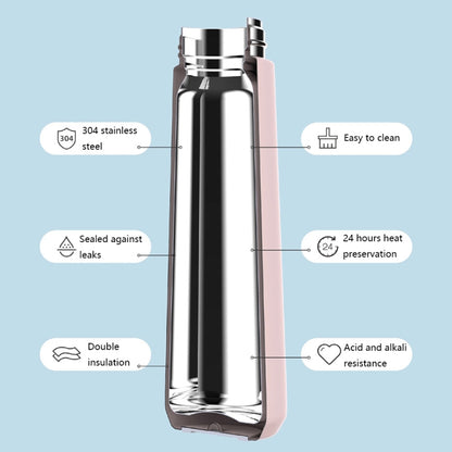 Saylee 304 Edelstahl-Thermosbecher, tragbar, 350 ml, 420 ml