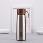 Zarte Thermoskanne aus Edelstahl 304 mit Holzmaserung, 400 ml, 500 ml