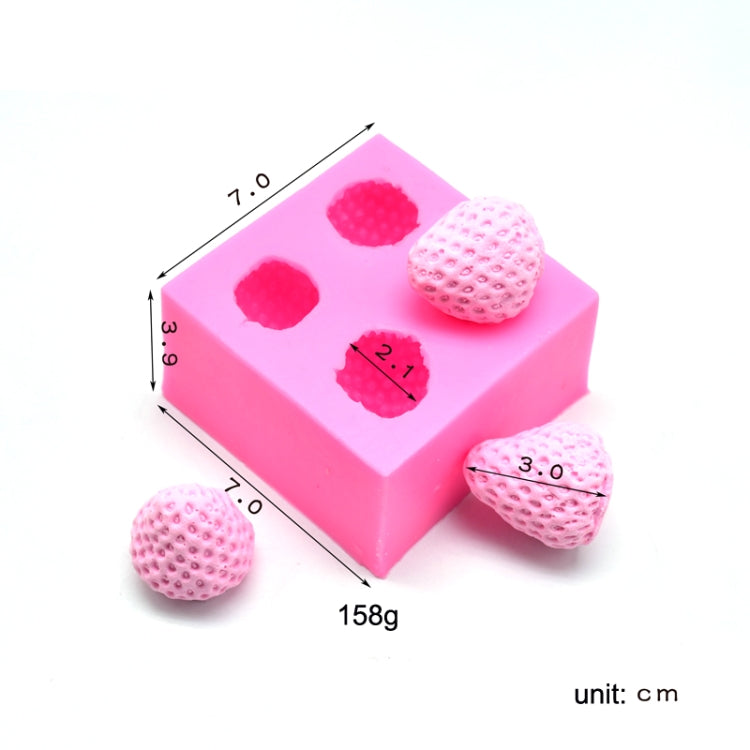 Fondant Schokoladenkuchen Dekoration Erdbeere Silikonform, Kuchendekoration