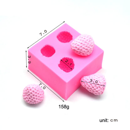 Fondant Schokoladenkuchen Dekoration Erdbeere Silikonform, Kuchendekoration
