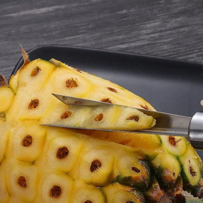 4 in 1 Ananasmesser aus Edelstahl, Obstmesser, Zuckerrohrschäler, Ananasmesser