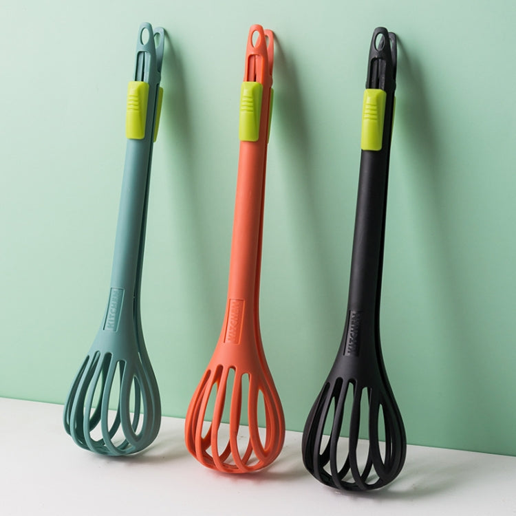 Mehrzweck-Nylon-Schneebesen, Lebensmittelclip, manuelles Mixer-Backwerkzeug, Grün, Schwarz, Orange