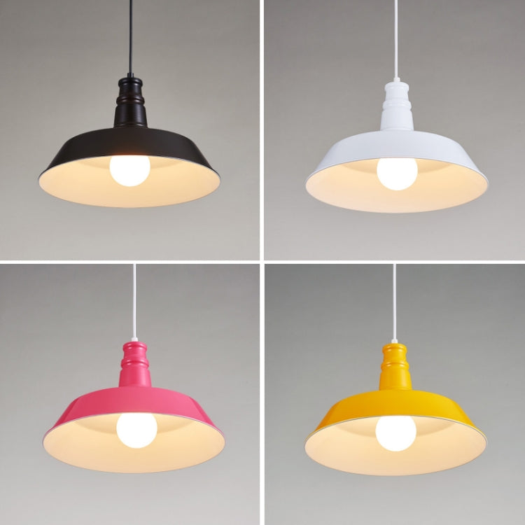 Bedroom Dining Bar Wrought Iron Single Head Chandelier, Without Bulb, 26cm (Black), 26cm (White), 26cm (Pink), 26cm (Yellow), 26cm (Blue), 26cm (Green), 26cm (Red), 36cm (Black), 36cm (White), 36cm (Pink), 36cm (Yellow), 36cm (Blue), 36cm (Green)      ...