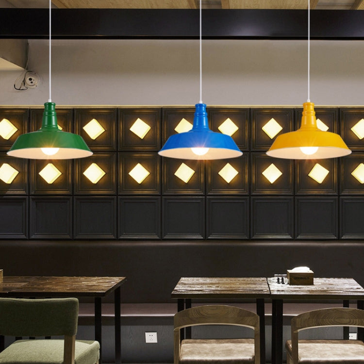 Bedroom Dining Bar Wrought Iron Single Head Chandelier, Without Bulb, 26cm (Black), 26cm (White), 26cm (Pink), 26cm (Yellow), 26cm (Blue), 26cm (Green), 26cm (Red), 36cm (Black), 36cm (White), 36cm (Pink), 36cm (Yellow), 36cm (Blue), 36cm (Green)      ...