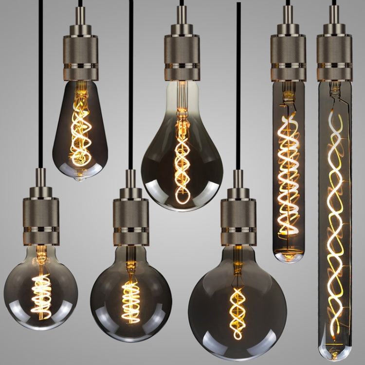 Galvanische Rauchgraue Warmlicht-LED-Glühbirne Retro-Lampe, ST64, G80, G95, T185, T300