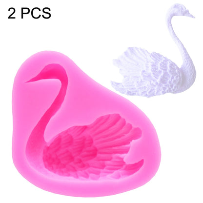 2 PCS Swan Baking Silicone Mould Cake Decorating Mould, Swan