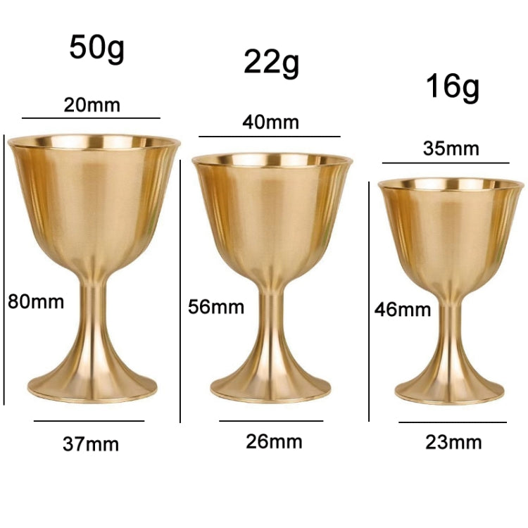 Bar Cocktail Whiskey Pure Copper Goblet, Small, Medium