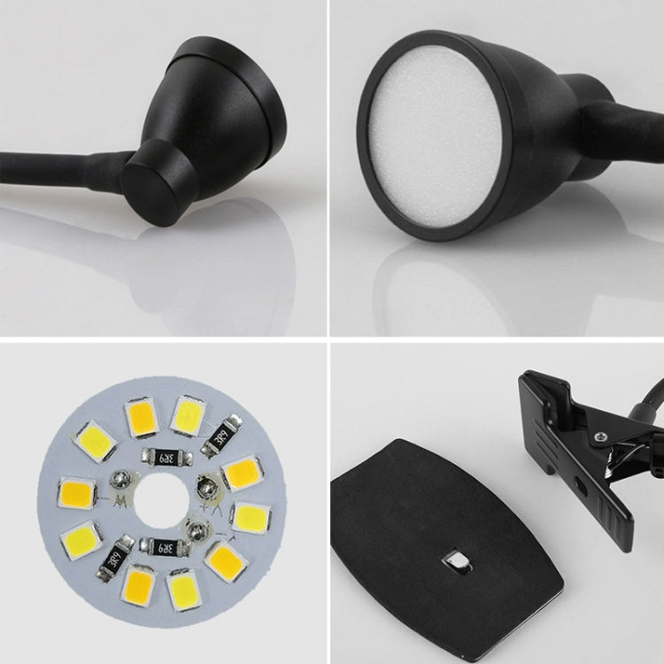 668A001 USB-Schreibtischlampe mit 360-Grad-Biegeschlauch, Spezifikationen:, Weiß stufenloses Dimmen, Schwarz stufenloses Dimmen, Weiß mit zwei Geschwindigkeiten Dimmen, Schwarz mit zwei Geschwindigkeiten Dimmen