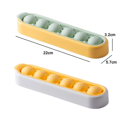 Selbstgemachte Silikonform zur Aufbewahrung von schnellgefrorenen Eiswürfeln, Gelbgrün, Graugelb